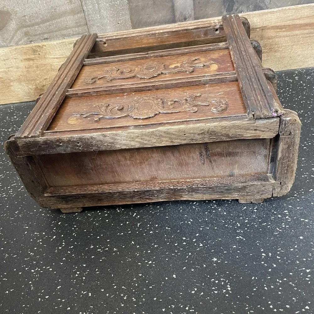 Ornate Handles Oak 2 DRAWERS With FRAMES SINGER TREADLE Sewing Machine Crafter